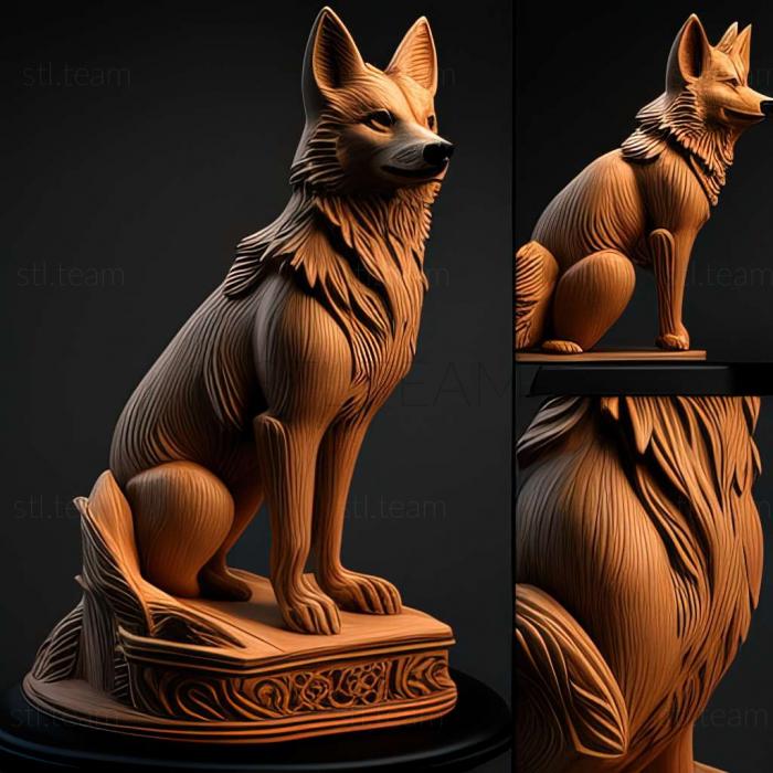 3D model Czechoslovak Wolf dog (STL)